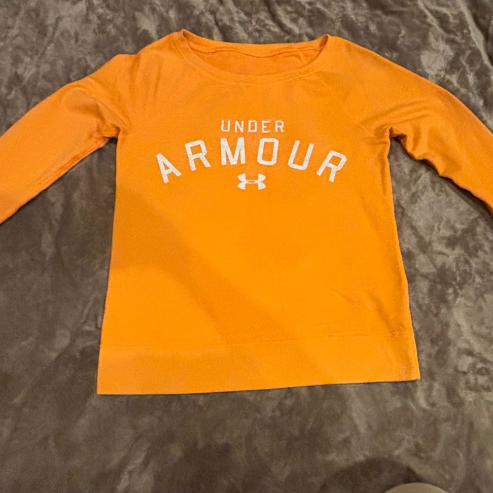 Under Armour Women's Orange Long Sleeve Tee